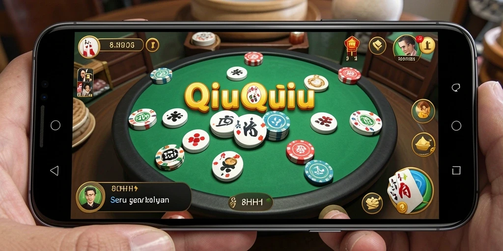 Tampilan gameplay QiuQiu yang seru dan menarik di 8HHH.