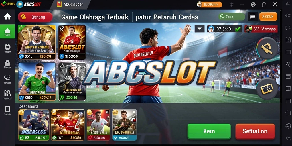 Tampilan interaktif dari gameplay Sportsbook yang menarik.