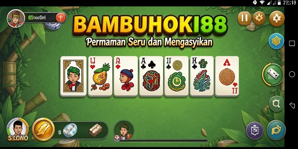 Tampilan gameplay seru dan interaktif dari BAMBUHOKI88.