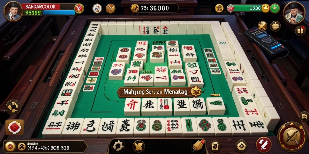 Gameplay seru dan menantang dalam BANDARCOLOK Mahjong.