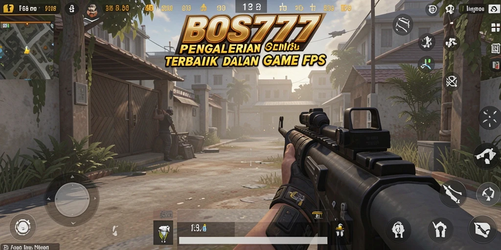 Tampilan gameplay intens dari BOS777 dengan aksi tembak-menembak.