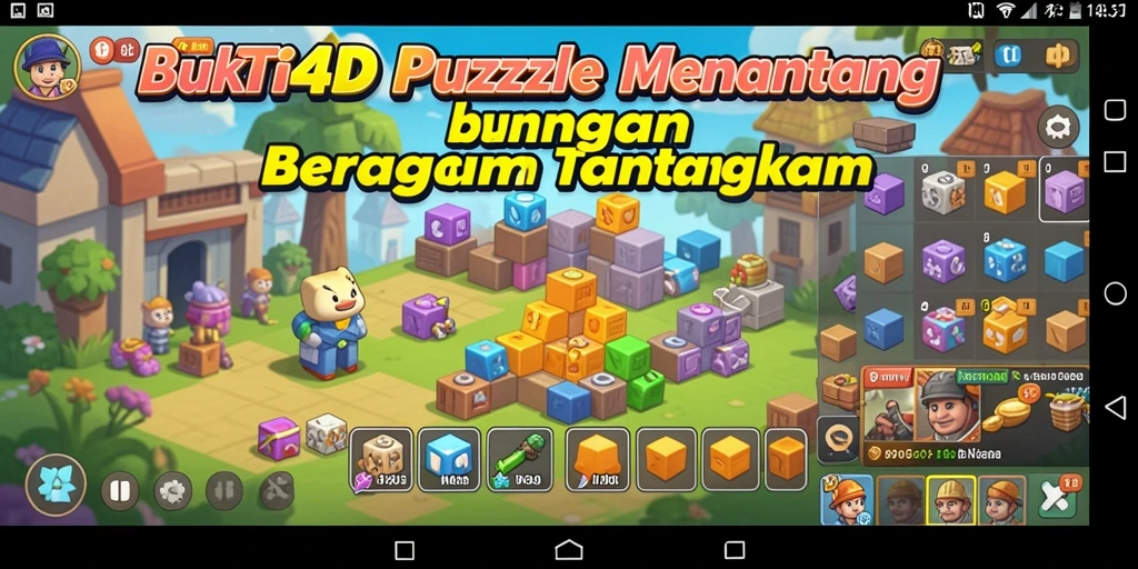 Tampilan gameplay menarik dari BUKTI4D yang menantang.