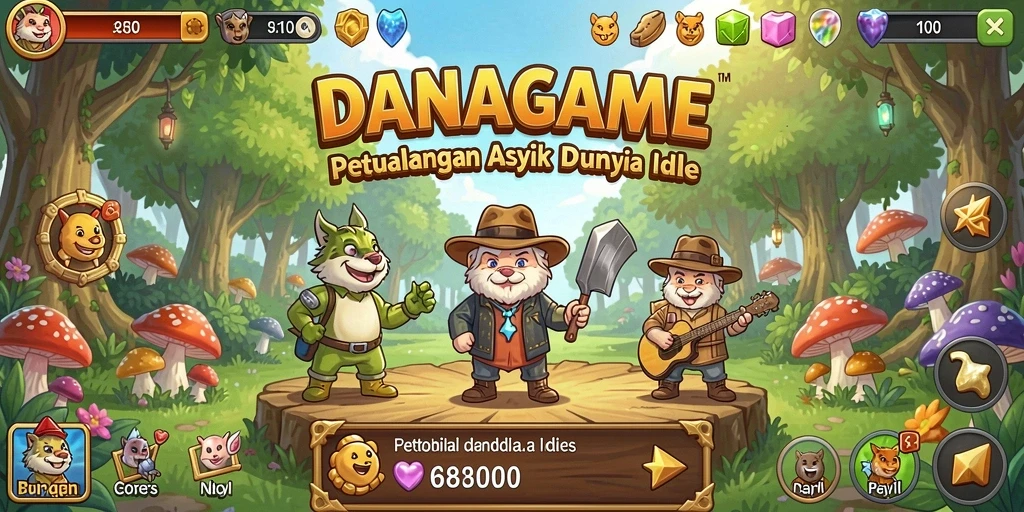 Tampilan menarik dari gameplay <strong>DANAGAME</strong> yang seru dan interaktif.
