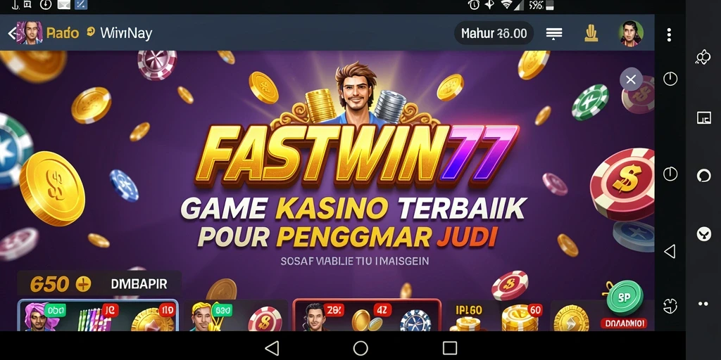 Tampilan menarik dari gameplay Kasino di FASTWIN77.