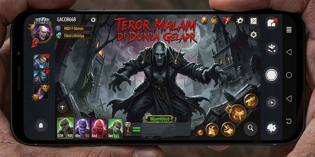 Tangkapan layar gameplay GACOR668 menunjukkan momen menegangkan saat menghadapi monster.