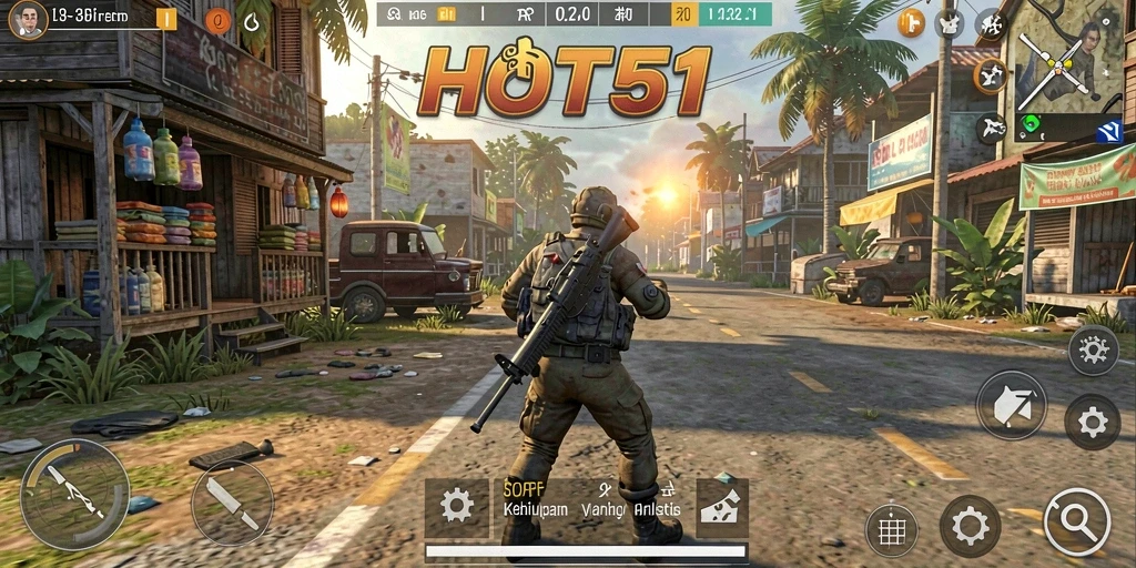 Screenshot utama HOT51 menampilkan pengalaman gameplay yang realistis dan interaktif.