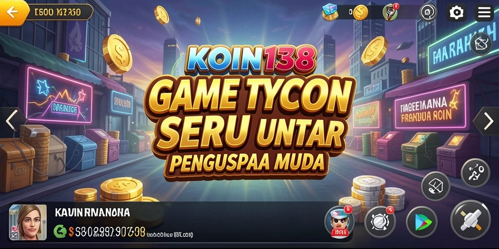 Tampilan gameplay seru dari KOIN138 yang penuh dengan strategi Tycoon.
