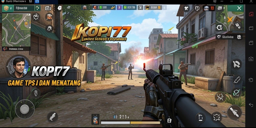 Screenshot gameplay KOPI77 yang menampilkan aksi seru dalam permainan TPS.