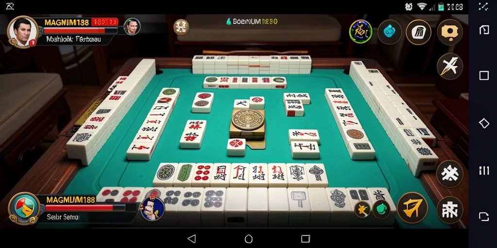 Tampilan gameplay MAGNUM188 yang seru dan menantang dalam Mahjong.