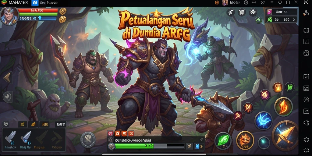 Gameplay seru dalam petualangan ARPG yang mendebarkan.