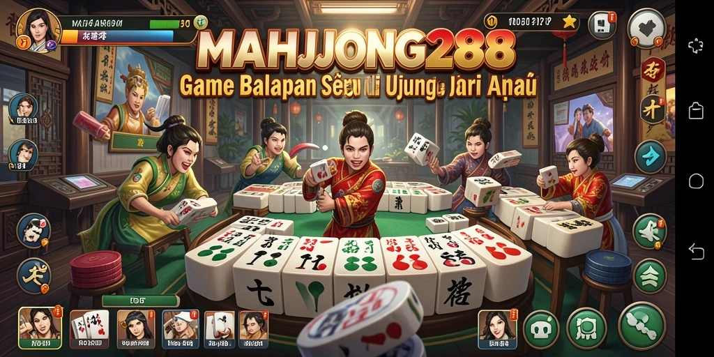 Screenshot gameplay seru balapan di MAHJONG288.