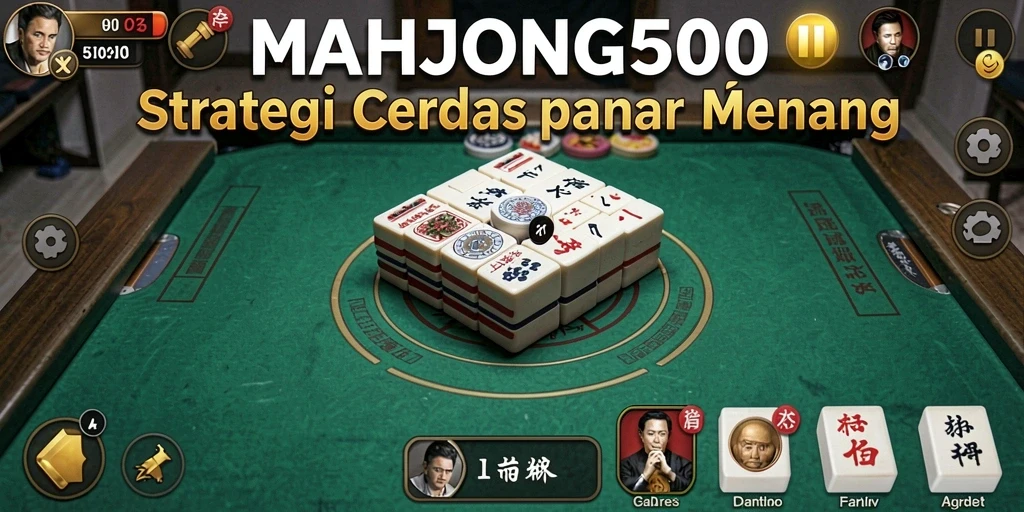 Gameplay strategis menantang di MAHJONG500.