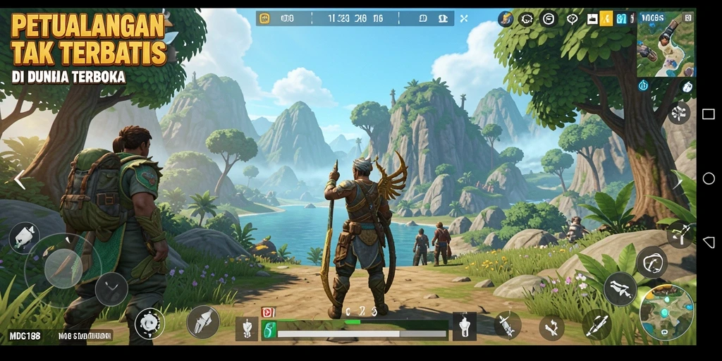 Tampilan gameplay MDG188 yang memukau di dunia terbuka.