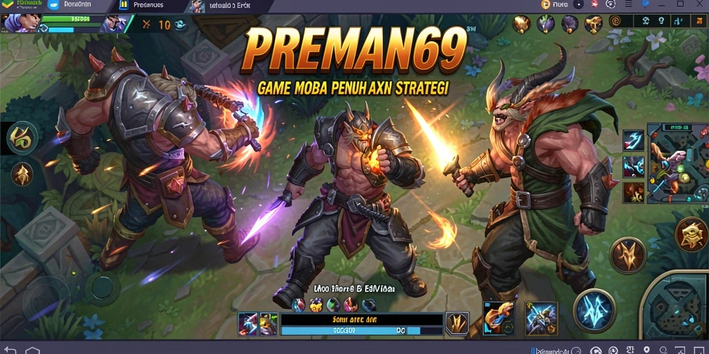Tampilan gameplay intens dan seru di PREMAN69.