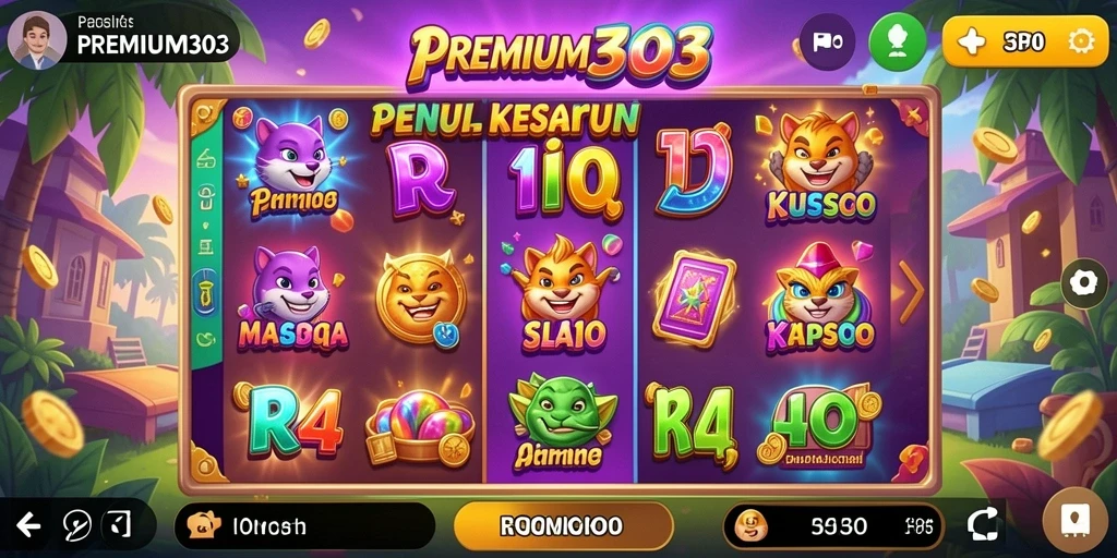Screenshot gameplay Slot PREMIUM303 yang menampilkan keseruan.