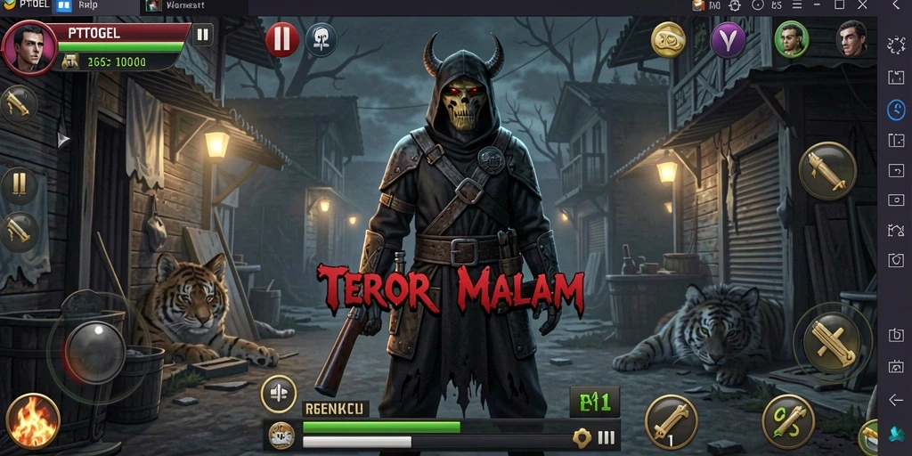 Gameplay mencekam dengan aksi seram di dunia kegelapan.