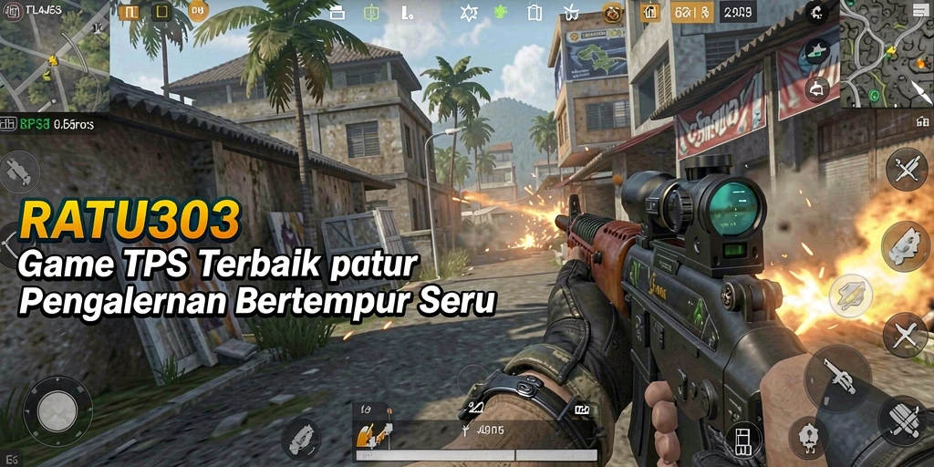 Screenshot utama RATU303 yang menunjukkan gameplay TPS seru dan mendebarkan.
