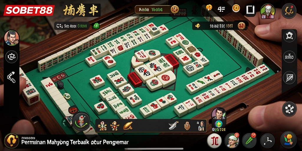 Tampilan menarik dari gameplay Mahjong di SOBET88.