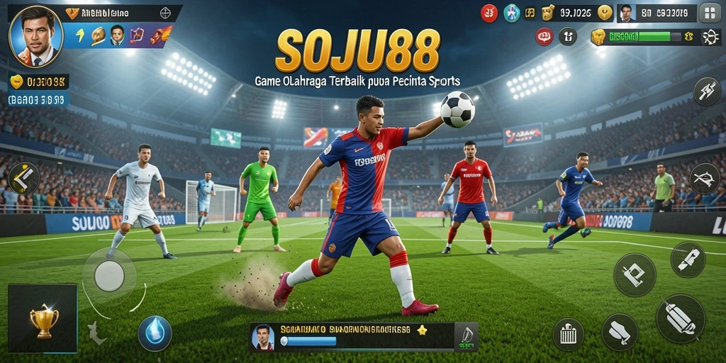 Tampilan gameplay menarik dari SOJU88 yang penuh aksi olahraga.