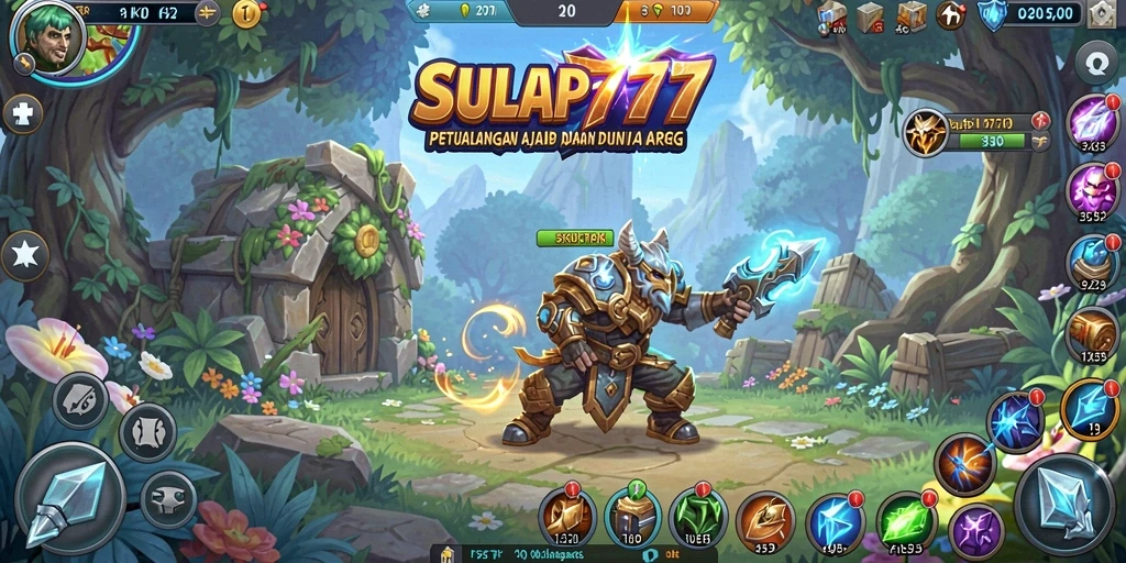 Screenshot utama SULAP777 menampilkan aksi pertempuran seru dalam gameplay ARPG.