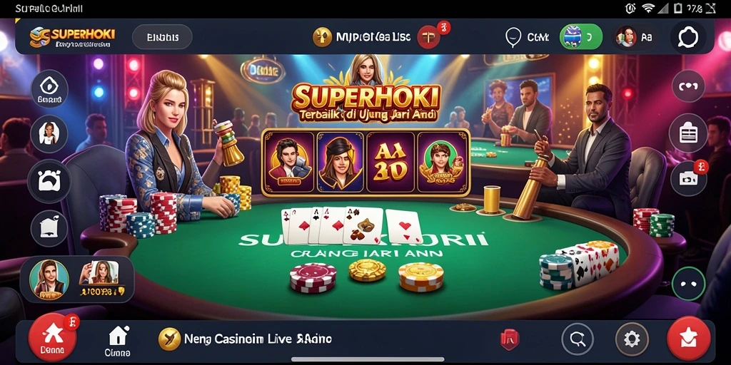 Gameplay Live Casino yang mendebarkan dengan dealer profesional.